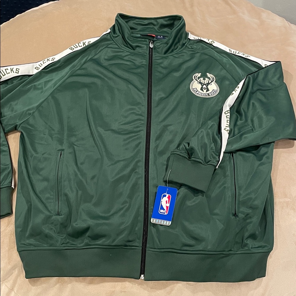 Majestic Green Track Jacket with Logo
